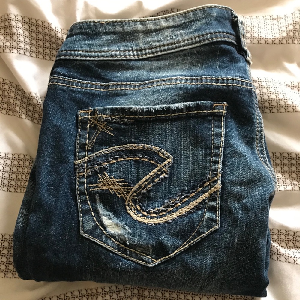Silver jeans